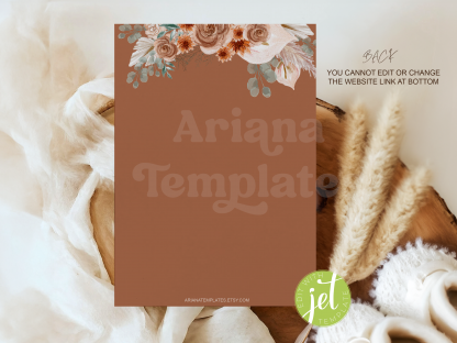 Pampas Baby Shower Invitation Template Gender neutral - Image 2