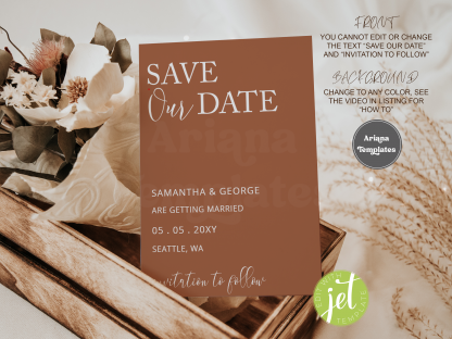 Save The Date Printable Template