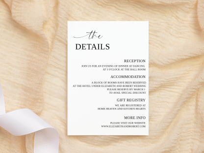 Printable Minimalist Wedding Invitation Bundle Qr Code - Image 3