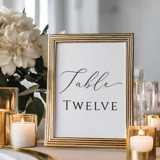 PRINTABLE Modern Custom Table Sign Template