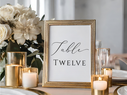 PRINTABLE Modern Custom Table Sign Template