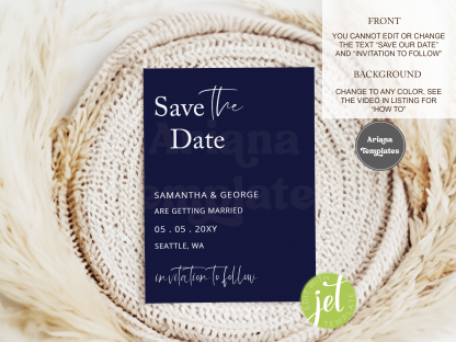 Save The Date Printable Template