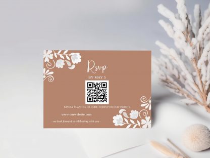 Mexican Talavera Wedding Invitation Set, Qr Code Rsvp, Instant Download