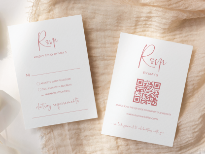 Blush Wedding Invitation Suite