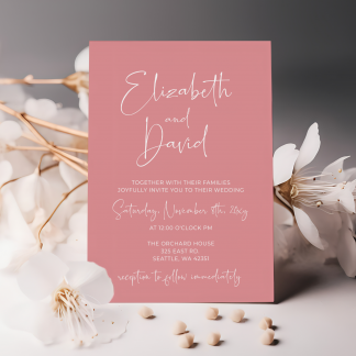 Blush Wedding Invitation Suite