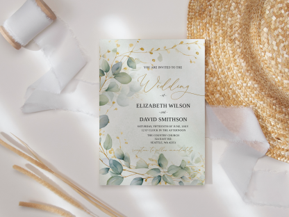 Eucalyptus Wedding Invitation Suite