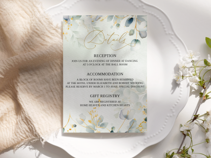 Eucalyptus Wedding Invitation Suite