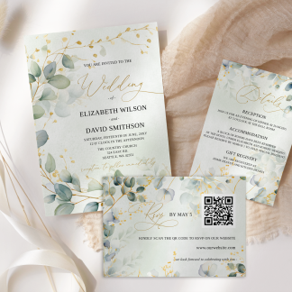 Eucalyptus Wedding Invitation Suite