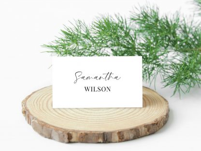 Name Card Template, Bohemian Wedding Place Card Template, Printable Name Cards, Modern Minimalist Place Card Template