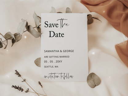 Simple Script Save the Date Template